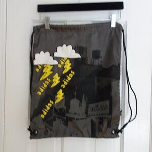 ADIDAS Drawstring Cinch Sack Bag w/ lightning bolts – rare!